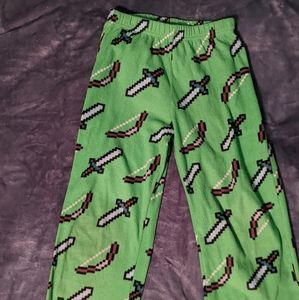 Minecraft Pajama Pants size 8 good condition